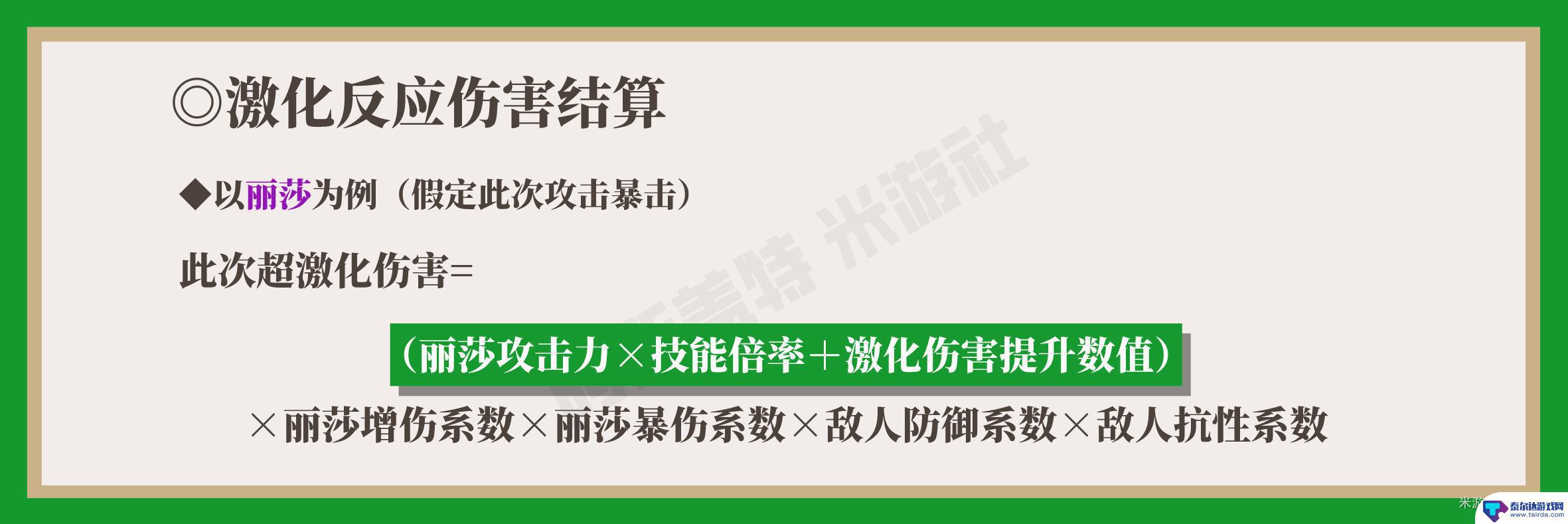 原神打什么元素输出高点 原神草元素反应伤害排行