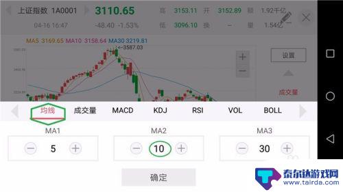 手机周线参数怎么设置 手机股票软件怎么设置均线