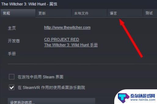 steam的巫师3怎么调中文 巫师3进入中文界面