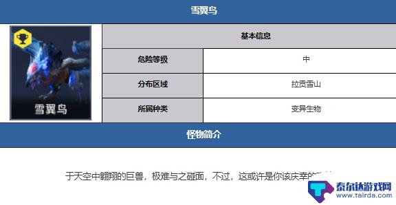 星球重启雪翼鸟在哪里打 星球重启雪翼鸟攻略