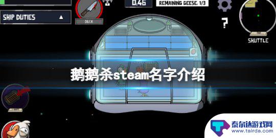 鸭鹅杀steam叫啥 《鹅鸭杀》steam中文名字是什么