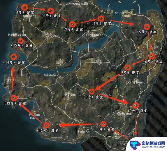 绝地求生秘境钥匙 PUBG泰戈密室位置攻略