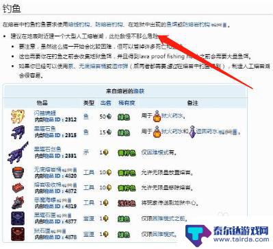 泰拉瑞亚能钓到什么鱼 泰拉瑞亚岩浆钓鱼有什么奖励