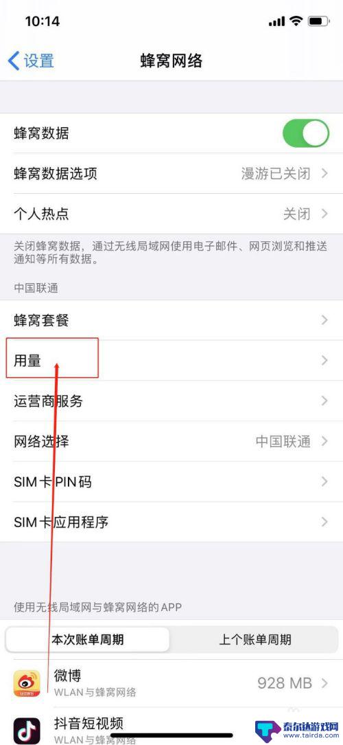 苹果手机看流量的使用情况 苹果手机流量使用情况查看方法