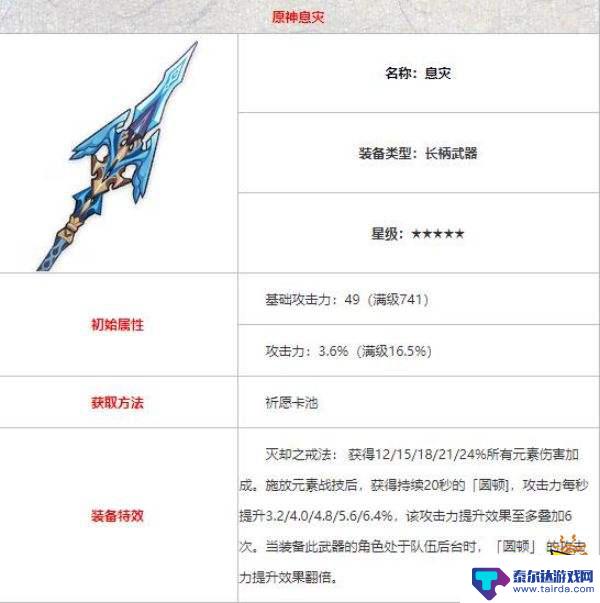 原神雷电将军武器 原神雷电将军武器推荐大全