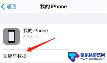 iphone文稿与数据在哪个文件夹 查看我的iPhone上文稿和数据的容量