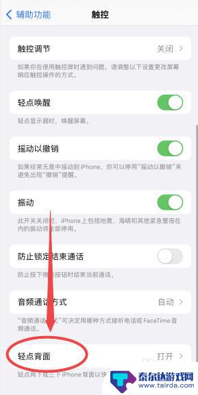 iphone轻点背面点哪里 苹果手机敲击背部调节设置