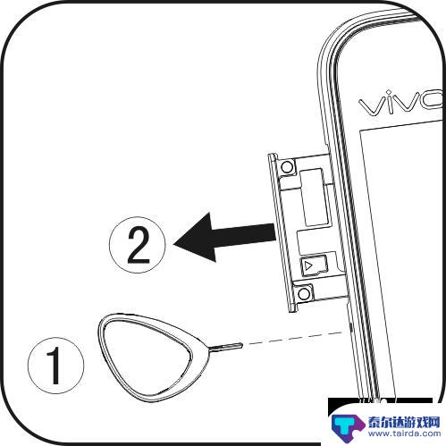 vivo手机怎么插卡图片 vivo手机sim卡怎么插