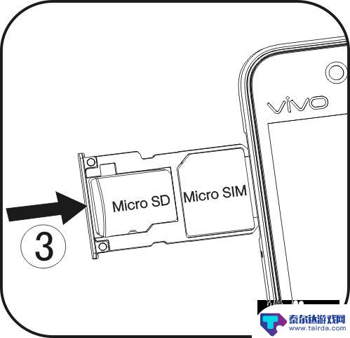 vivo手机怎么插卡图片 vivo手机sim卡怎么插