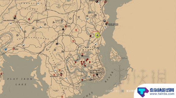 荒野大镖客2野猪诱饵 荒野大镖客2 野猪地图标注