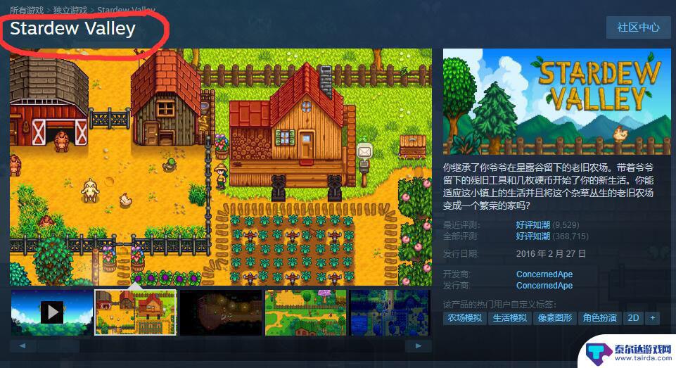 星露谷物语英文名steam 星露谷物语英文怎么说