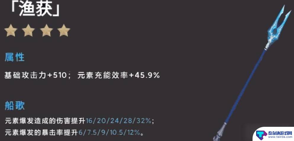 原神鱼叉所需材料 原神鱼叉精炼材料位置攻略