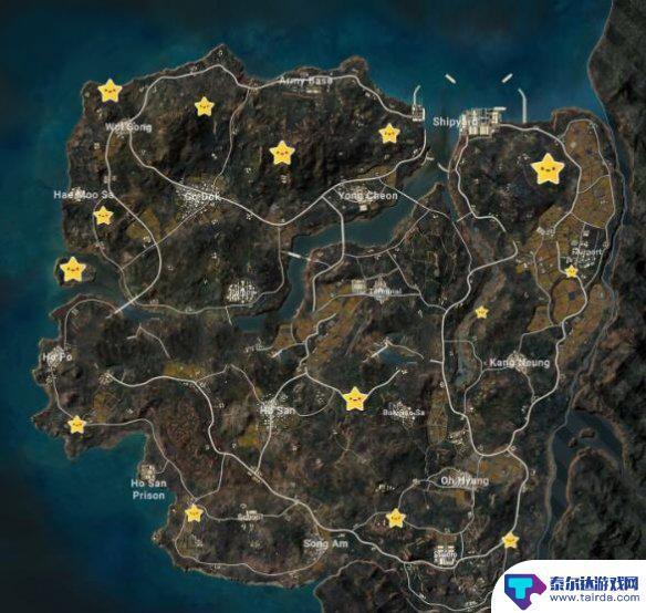 绝地求生泰戈密室分布图 《PUBG》泰戈密室位置图片